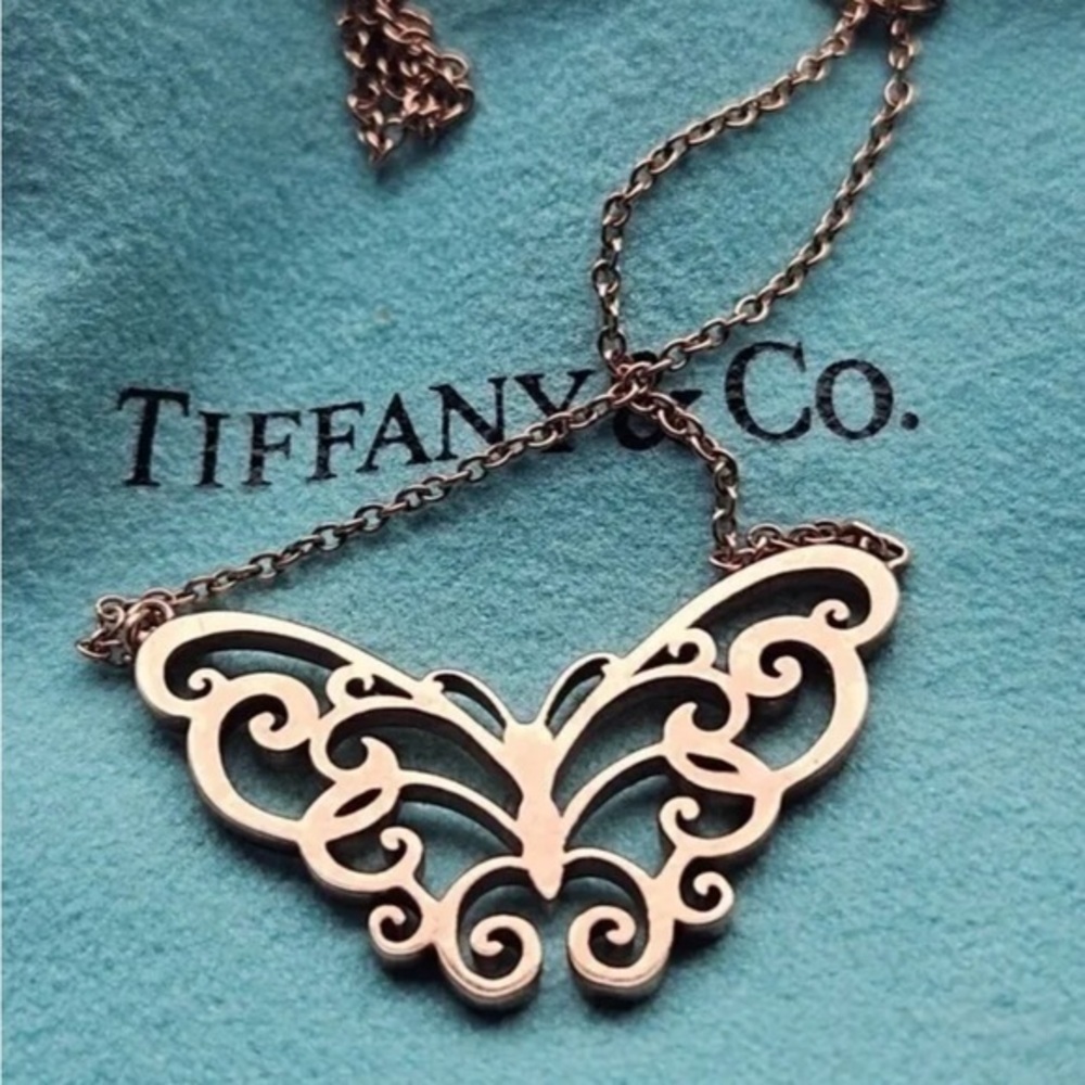 Authentic Vintage Tiffany & Co Rubedo Enchant Butterfly Necklace